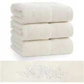 Eurofirany Luxe Katoenen Handdoek 30x50 cm Crème - Zacht & Absorberend