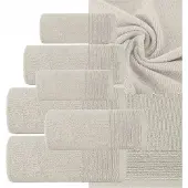 Eurofirany Luxe Katoenen Handdoekenset 6 Delig Beige 500g/m²