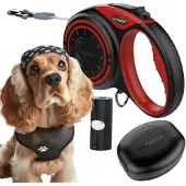 DOGNESS Automatische Hondensnoer 4m (M) met Poepzakjeshouder tot 20kg