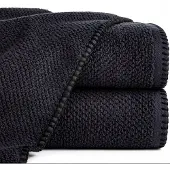 Eurofirany Luxe Badhanddoek Mabel 70x140cm Zwart 100% Katoen 500 g/m²