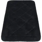 FLOOR Zwart Antislip Badmat Zacht 60x100cm - Wasbaar & Duurzaam