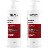 VICHY Dercos Energy + Shampoo - Bestrijdt Haaruitval - Aminexil Anti-Haaruitval - Voordeelbundel 2x 400 ml