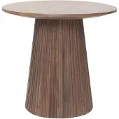 Giga Meubel Bijzettafel Salvador Walnoot Rond 50cm
