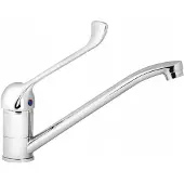 Hydroland Keukenmengkraan met elleboogbediening - Messing, Chroom