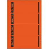 Leitz rugetiketten kort, via pc beletterbaar, rugbreedte 80 mm, zelfklevend, 100 st., rood