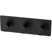 Galicja Faro Black Wandhaak - 3 Haken, Roestvrij Staal, Zwart Mat