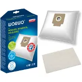 WORWO 4x Stofzuigerzakken HMB04K voor Hoover Brave BV30/BV71