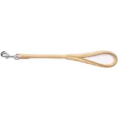 Dingo Soft Lederen Ronde Hondensnoer 50 cm Natuurlijk