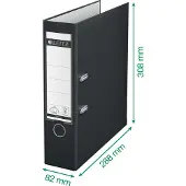 Leitz 1010 ordner | A4 | plastic | blauw | 80 mm | 3 stuks