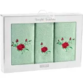Zwoltex Roze Seledyn Handdoekset - 3-delige Cadeau