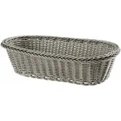 Galicja Ovale mand voor brood en bestek, grijs, 29x15x8 cm