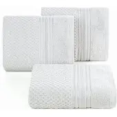 Eurofirany Luxe Katoenen Badhanddoek Davos Zilver 50x90cm 500gsm