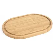 Tadar Bamboe Snijplank Ovaal 33x23x1.6 cm met Sappengoot