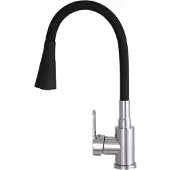 Gamma Keukenmengkraan Flex 3000 Zwart/Chroom met Flexibele Uitloop