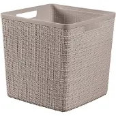 Curver Jute Mand Beige 17L Vierkant - Stijlvolle Opberger