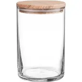 Ambition Glazen Voorraadpot met Houten Deksel - 1000ml