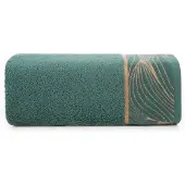 Eurofirany Zachte Mintgroene Handdoek 50x90 cm met Bladmotief - 500 g/m²