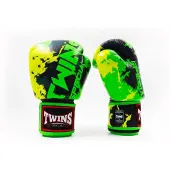 Twins special FBGVL-3 Candy Green - Leren bokshandschoenen - 16 oz - Gifgroen