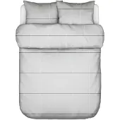 Marc O'Polo Dekbedovertrek Suvie Grey Mist Percal-240 x 200 / 220 cm | Lits-Jumeaux