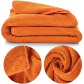 Eurofirany Amy Sneldrogende Badhanddoek 50x90cm - 380g/m² Oranje