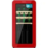 Cecotec Bolero GrandSommelier Origin 18 Hit Red, Kompressor-koelkast voor wijn, Vrijstaand, 18 flessen, , Interne verlichting, Rood