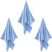 Zwoltex KIWI2 Handdoekset Blauw 3 Stuks 70x140 50x100 30x50