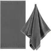 Zwoltex Porto Badhanddoek 70x140cm - Dik & Zacht Grijs 600g/m²