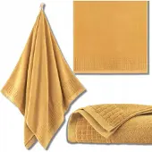 Zwoltex Paulo 3 Handdoek Mosterdgeel 50x100cm Egyptisch Katoen