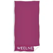 Carbotex Luxe Katoenen Badhanddoek Paars 90x180 cm - 450 GSM