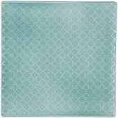 Lubiana Marrakesz Vierkant Porseleinen Dessertbord - Zeegroen 20,5cm