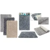 Galicja Lagos Badmat 40x60cm Antislip Donkergrijs Polyester