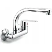 Unitec Wandkraan Keuken Zwenkbaar 19.5cm Chroom - Compleet Monteren