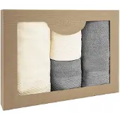 Darymex 4-delige katoenen handdoekenset in geschenkdoos - Diverse kleuren