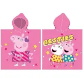Carbotex Peppa Pig Kinderponcho Handdoek met Capuchon 50x115 cm
