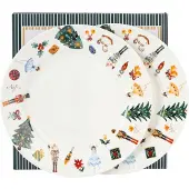 Duo Set 2 Dessertranden KERSTNOTENKRAKER Kerstcollectie