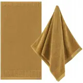Zwoltex Porto Luxe Badhanddoek 100x150cm 600g Biologisch Katoen Goud