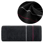 Eurofirany Suzi Frotte Handdoek 30x50cm Zwart - 100% Katoen, 500g/m²