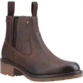 Hunter Skye Dealer Boot Dames Leren Bruine Laarzen