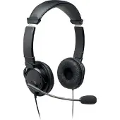 Kensington USB-Hi-Fi-Hoofdtelefoon met Microfoon - met Ruisonderdrukking - Zwart