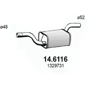 ASSO 14.6116 Uitlaat middendemper