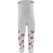 Ewers Babymaillot lichtgrijs met Kerstpinguin - 74