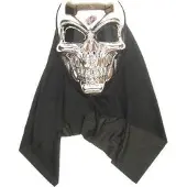 Partyxplosion Masker doodshoofd zilver (zilver)