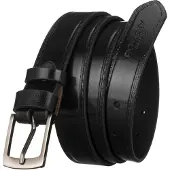 Rovicky M LEDEREN RIEM WAS ZWART PLW-13 90 ZWART