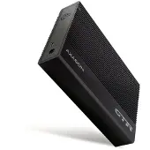 Axagon EE35-GTR USB-C 5Gbps - SATA 6G, 3.5 inch ribbelde behuizing, zwart - USB Type C, HDD-behuizing, 3.5 inch, SATA, Serial ATA II, Serial ATA III, 5 Gbit/s, USB-aansluiting, zwart