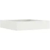 vidaXL Gazonrand 60 x 60 x 13 cm Staal Wit