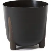 Frida Eco Recycled Pot - Ø18.3cm, Zwart - Stijlvol & Duurzaam