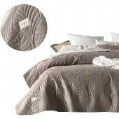 Room99 Luxe velours bedsprei 240x260 cm - Zacht & Stijlvol Bruin