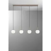 LUCE Design Hanglamp Eris, dimbaar, bruin / roest, Woon-/ Eetkamer, Aluminium, Modern, hanglamp
