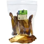 Zoolekker Runderoren met pit - 100% natuurlijke hondensnack 6 stuks