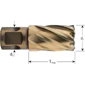 Rotec HSS-XE Kernboor GOLD-LINE, universeel 19, ø25x30 - 5372500